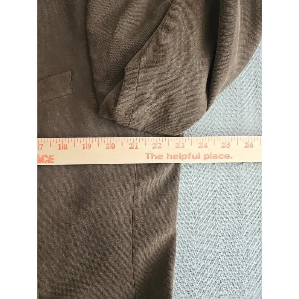 Ralph Lauren Green Label Suede Tan Sport Jacket Blazer 44R Fully Lined Grt Shape